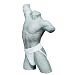 Pouch constructed with 40 guage rubber for maximum support. 3" crochet-knit elastic waistband and 3/4 inch leg straps. Measure around waist to size. White.