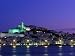 Night View Across Harbour of Elvissa and Old Walled Town of d'Alt Vila, Ibiza, Spain Photographic Poster Print by Bill Wassman, 56x42