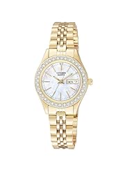 Citizen Quartz Gold Tone Stainless Steel Womens Watch - EQ0532-55D