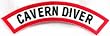 Cavern Diver Chevron Patch Embroidered Iron On Cave Scuba Diving Emblem Souvenir