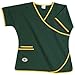 Nfl Green Bay Packers Mock Wrap Scrub Solid Top