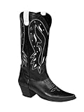 Womens Black Cowboy Boots - 8