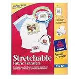 Avery Stretchable Fabric Iron-on Transfer - Letter - 8.5" x 11" - Matte