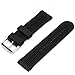 JP Leatherworks Mens Rubbertech Silicone Rubber Watchband Stainless Steel Buckle 20mm Wide Buckle