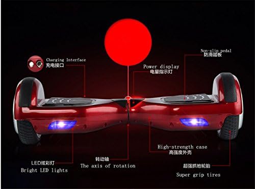 New Mini Smart Self Balancing Electric Unicycle Scooter balance 2 wheels ,self-balancing electric twisting (red)