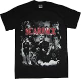 Scarface Montage Movie T-shirt Tony Montana Black