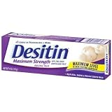 Desitin Maximum Strength Diaper Rash Paste 4 Oz (Pack of 6)