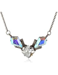 Sorrelli "Dixie" Petite Pointed Crystal Silver-Tone Necklace, 15.75"