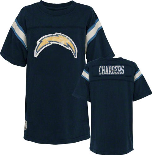 San Diego Chargers Youth Vintage Jersey Crewneck T-Shirt