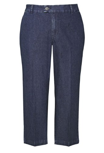 Avenue Plus Size Straight Leg Denim Jean Capri