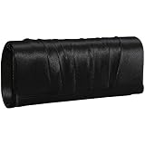 La Regale Shiny Satin Shirred Clutch