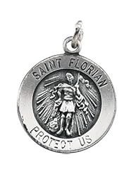 14K Yellow Gold 25.25 mm St.Florian Medal