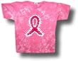 Tie Dye Mania Breast Cancer Awareness / Pink Ribbon Tie-Dye Short Sleeve T