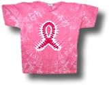 Tie Dye Mania Breast Cancer Awareness / Pink Ribbon Tie-Dye Short Sleeve T - Small Tie Dye Mania Breast Cancer Awareness / Pink Ribbon Tie-Dye Short Sleeve T - Small