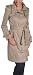 Apparel : Kenneth Cole Reaction Women's Bonded Poly Belted Trench Coat With Funnel Neck