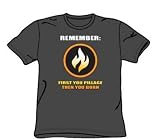 First You Pillage - Adult Charcoal S/S T-Shirt For Men