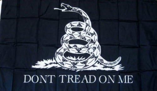 3X5 Feet Black Tea Party Yard Flag