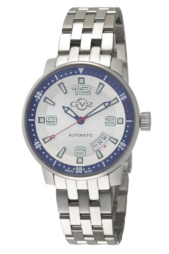 GV2 by Gevril Men's 4010B Stadium Automatic Stainless Steel Bracelet Watch