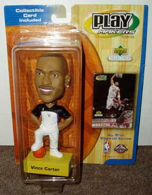 Play Makers Vince Carter Bobble Head & Collectible Card