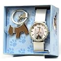 Reflex 1014305S - Montre Fille - Quartz Analogique - Bracelet et Cadran blancs - Porte-clé - Boîte à cadeaux