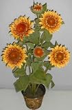 Review Silk Plants Plus  / 4' GIANT Sunflower Plant