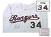 Nolan Ryan Texas Rangers MLB Hand Signed Authentic Style Home White Baseball Jersey
