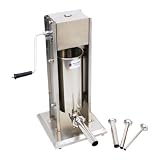 Ricoo Wurstf�ller RWH-05 Wurstf�llmaschine Wurstmaschine Wurstspitze Wurstpresse Wurststopfer Wurstf�llger�t Handwurstf�ller Handwurstpresse +++ 5 Liter Fassungsverm�gen +++ 2-Gang Getriebe +++ Inkl. 4 F�llrohre +++ Material V2A Edelstahl +++von "Ricoo"