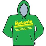 I am McLovin (Super Bad) Men's Size Hoodie