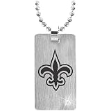 Team Titanium New Orleans Saints Logo Steel Dog Tag