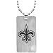 Team Titanium New Orleans Saints Logo Steel Dog Tag