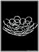 Retro Chrome Circles Centerpiece / Fruit Basket Bowl