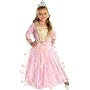 Child's Rose Princess Costume with Fiber Optic Light Twinkle Skirt - Medium