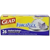 Glad 70403 Force Flex Medium Garbage Bag 8 Gallon 26 Count