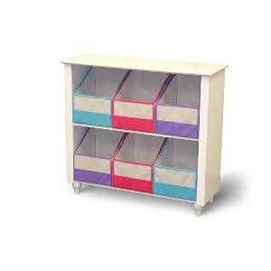RiverRidge&reg; Kids Bookcase with 6 Storage Bins - White