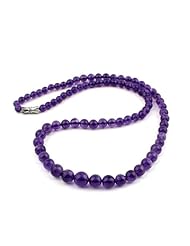 O-stone 3A Amethyst Necklace Bracelet Grounding Stone Protection 5mm-9mm 48cm