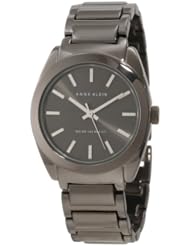 Anne Klein Womens AK/1061GYGY Round Gunmetal Tone Watch