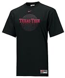 Texas Tech Red Raiders Adult 2008 College Basketball Black Short Sleeve Tee Shirt Made By Nike