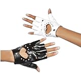 IMAGE OF Fingerless Heart Gloves with Rhinestones