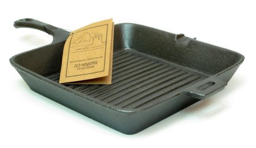 Cast Iron 10 1/2″ Preseasoned Square Skillet