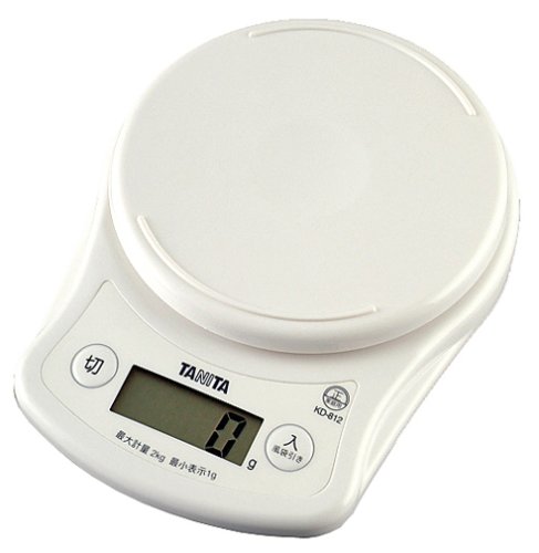 TANITA デジタルクッキングスケール ホワイト KD-812-WH