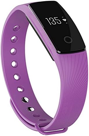 Original H1 ID107 Bluetooth Smart Bracelet Sport Smart Band Heart Rate Monitor Wristband Fitness Tracker for Android and iOS smartphone (Purple)