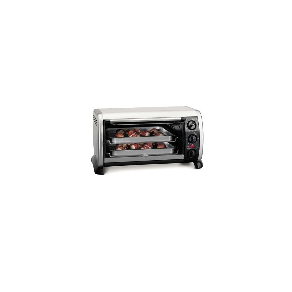 Rival To606 6 Slice Counter Top Oven With Convection Brushed