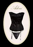 ADORI Korsage Black Satin, Größe M / Gr. 38 inkl. String 41beGewNJGL. SL160 ADORI Korsage Black Satin, Größe M / Gr. 38 inkl. String