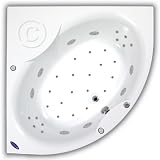 Kitchen & Home Online Shop Ranking 22. Pegasus Helios Chromotherapy Whirlpool Bath with Hydro, 1400x1400mm, Opt1