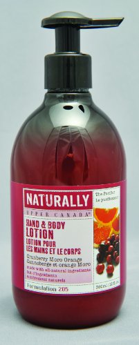 Upper Canada Soap And Candle Naturally Nourishing Hand And Body Lotion, Cranberry Moro Orange, 12-Ounce Bottle (Pack of 2)