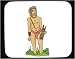 Decorated Mouse Pad with man, object, Indonesia, tribal, 