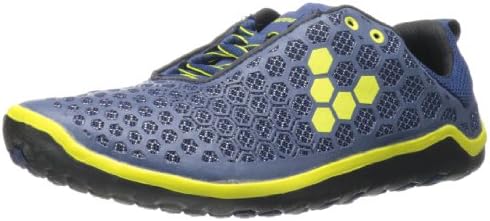 Vivobarefoot Men's EVO Lite M Trail Running Shoe,Navy/Sulphur,41 EU/8.5 M US