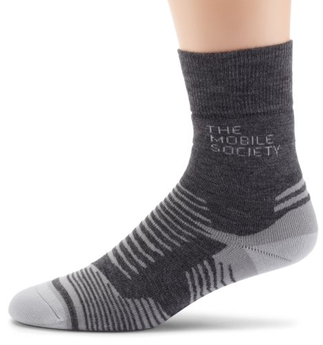 The Mobile Society Herren Funktionssocken Classic Trekking, anthrazit/grau, 42-44
