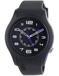 PUMA Womens PU102352005 Boost Black Blue Watch