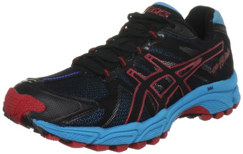 ASICS Men's Gel Fuji Attack Black/Onyx/Brick Red Trainer T220N 9099 9 UK